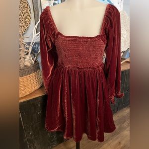 Free People Daphne Velvet Dress